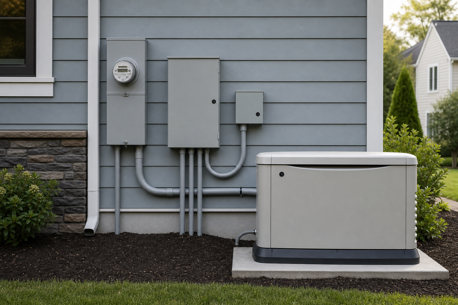 Backup generator planning supported by upgraded electrical capacity