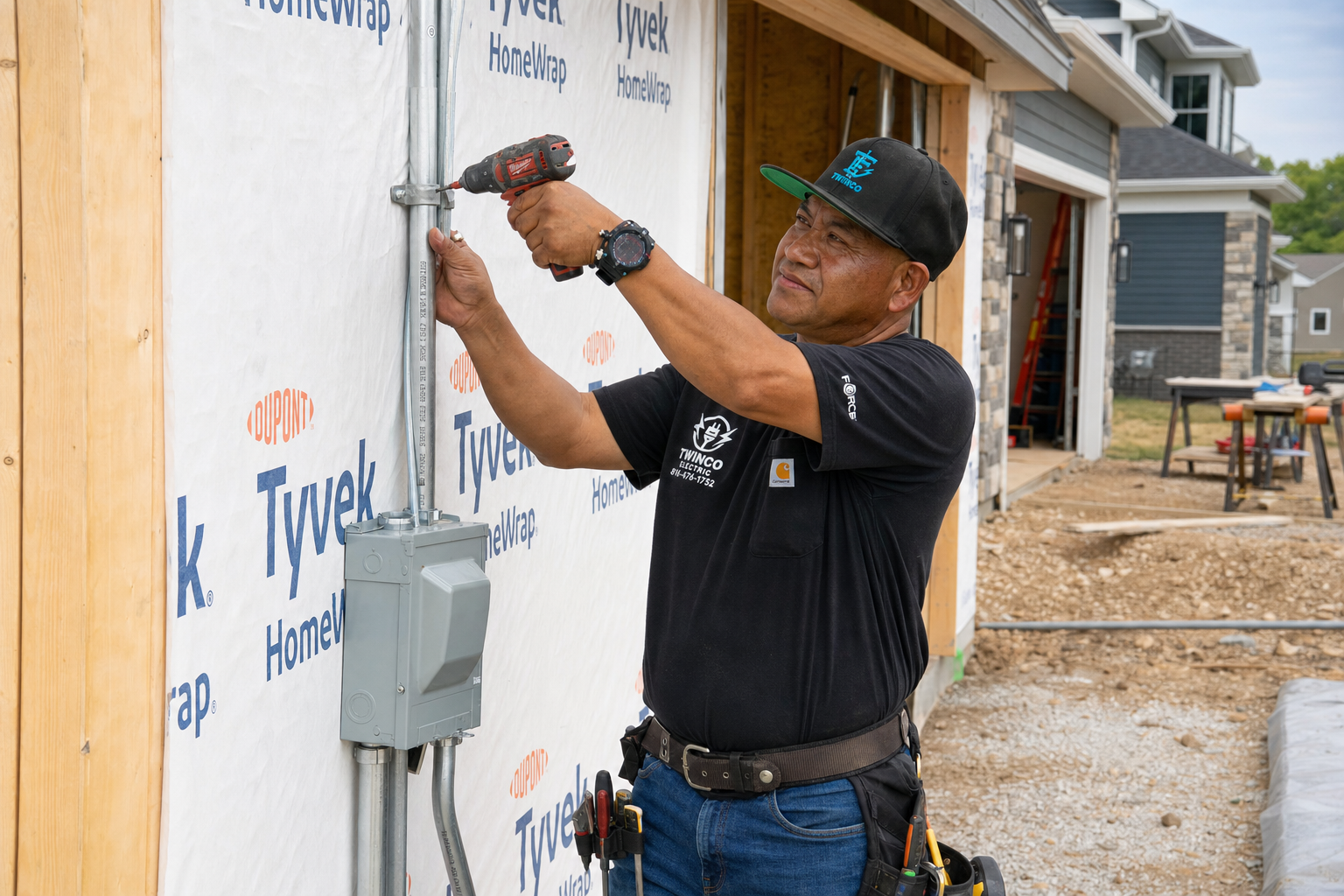 New Home Electrical Wiring Garage and Outdoor Power