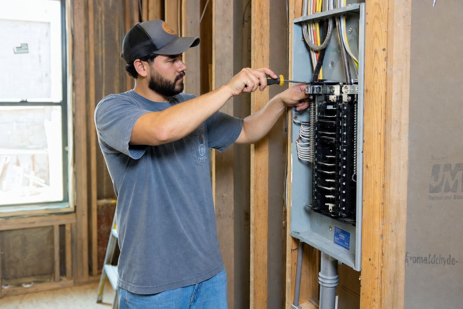 New Home Electrical Wiring Panel and Service