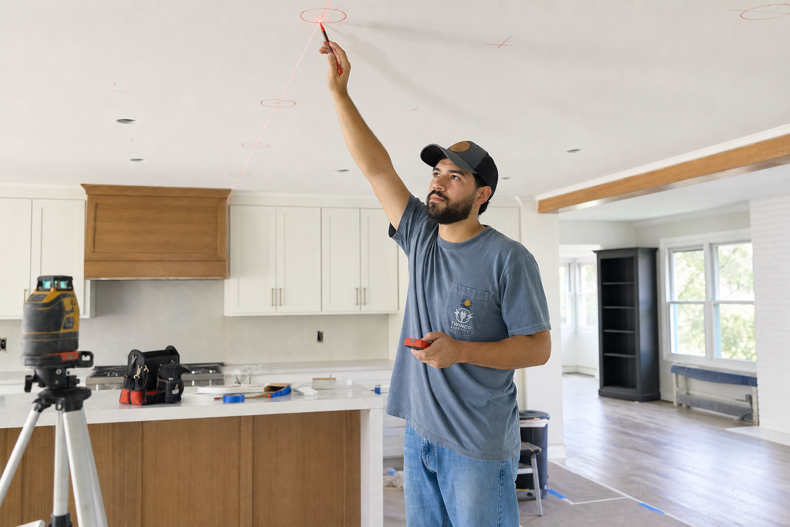 Home Remodel Electrical Lighting and Layout Changes