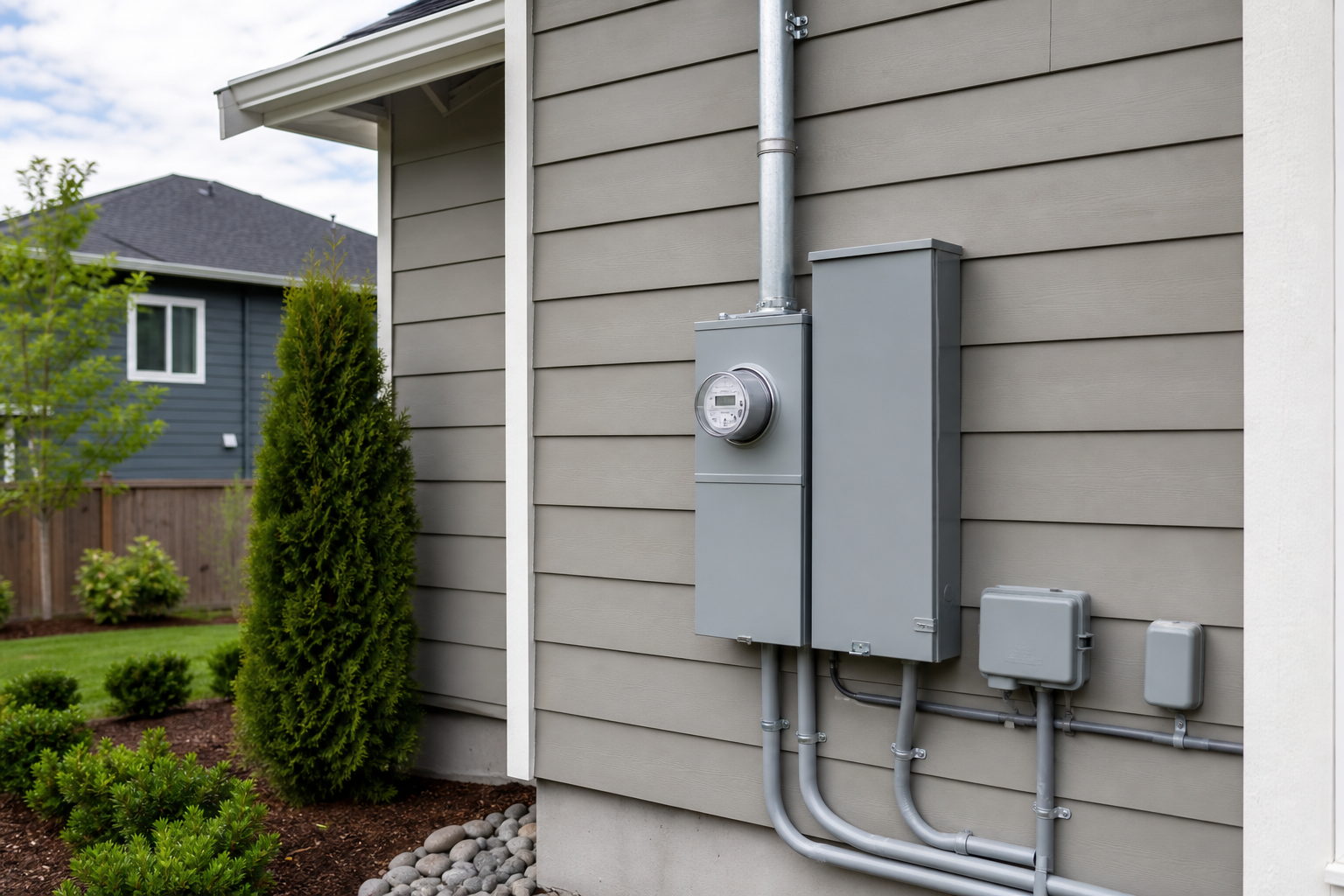 Residential electrical panel used for service capacity planning