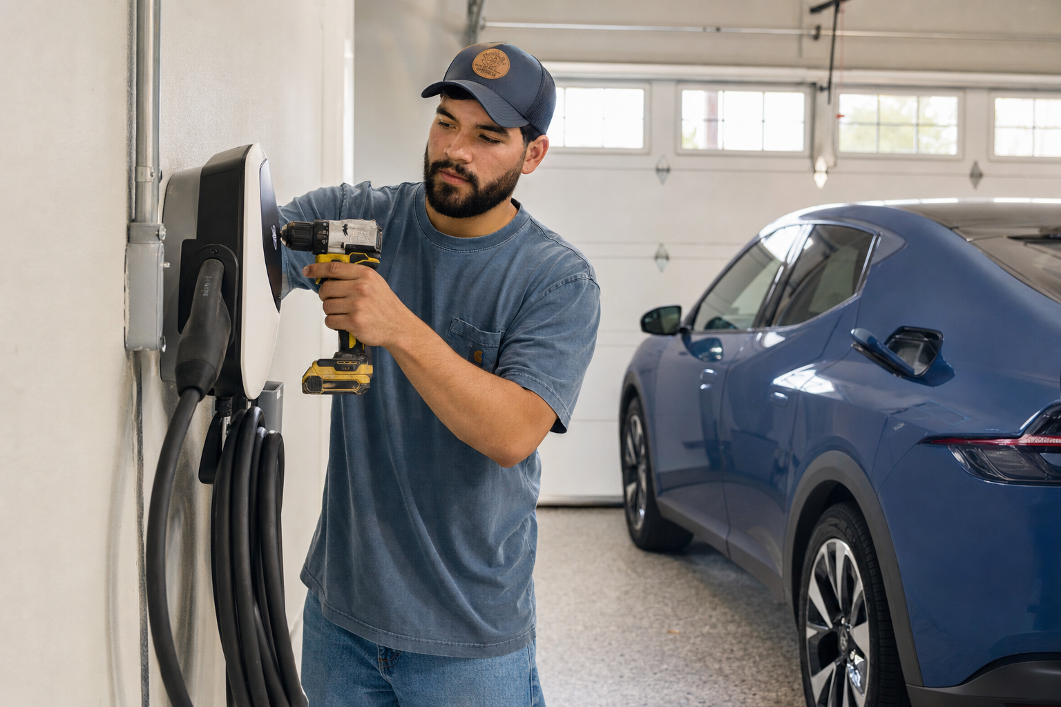 Home EV charger installation in the Greater Kansas City Metro