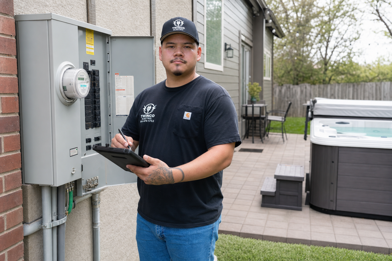Electrical service equipment used for outdoor load planning