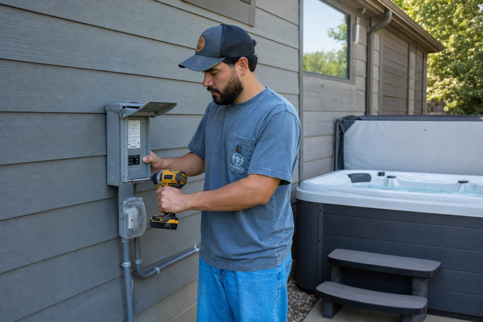 Electrical service equipment used for outdoor load planning