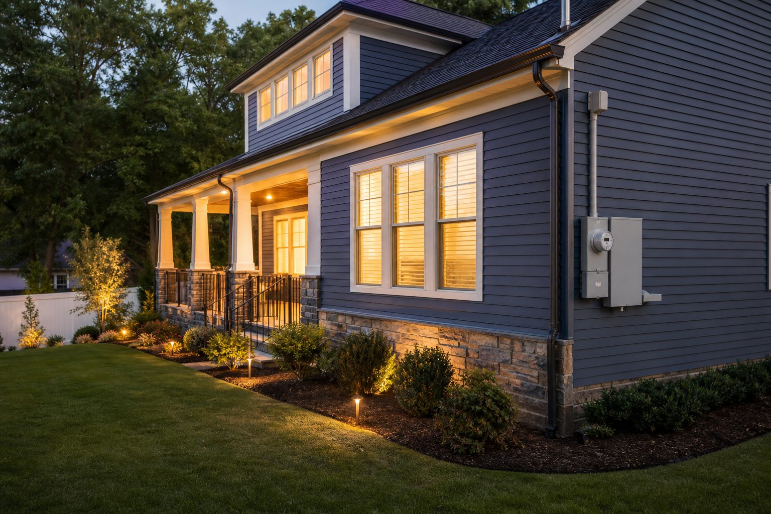 Residential lighting supported by reliable electrical capacity