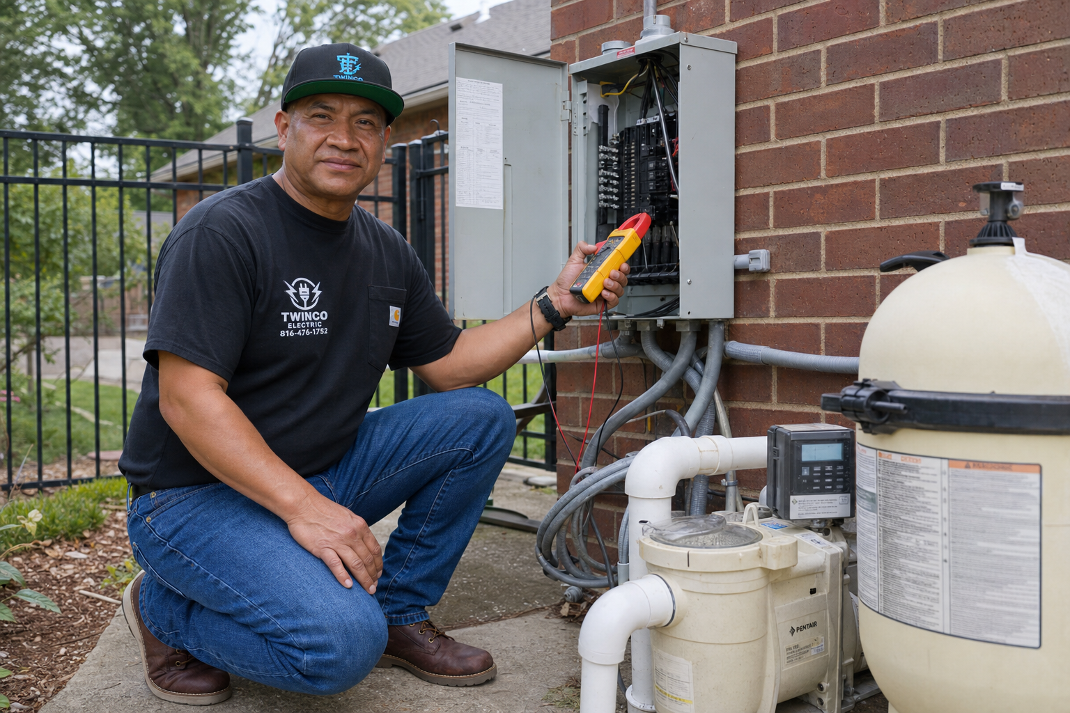 Electrical panel capacity evaluation for hot tub, spa, and pool wiring