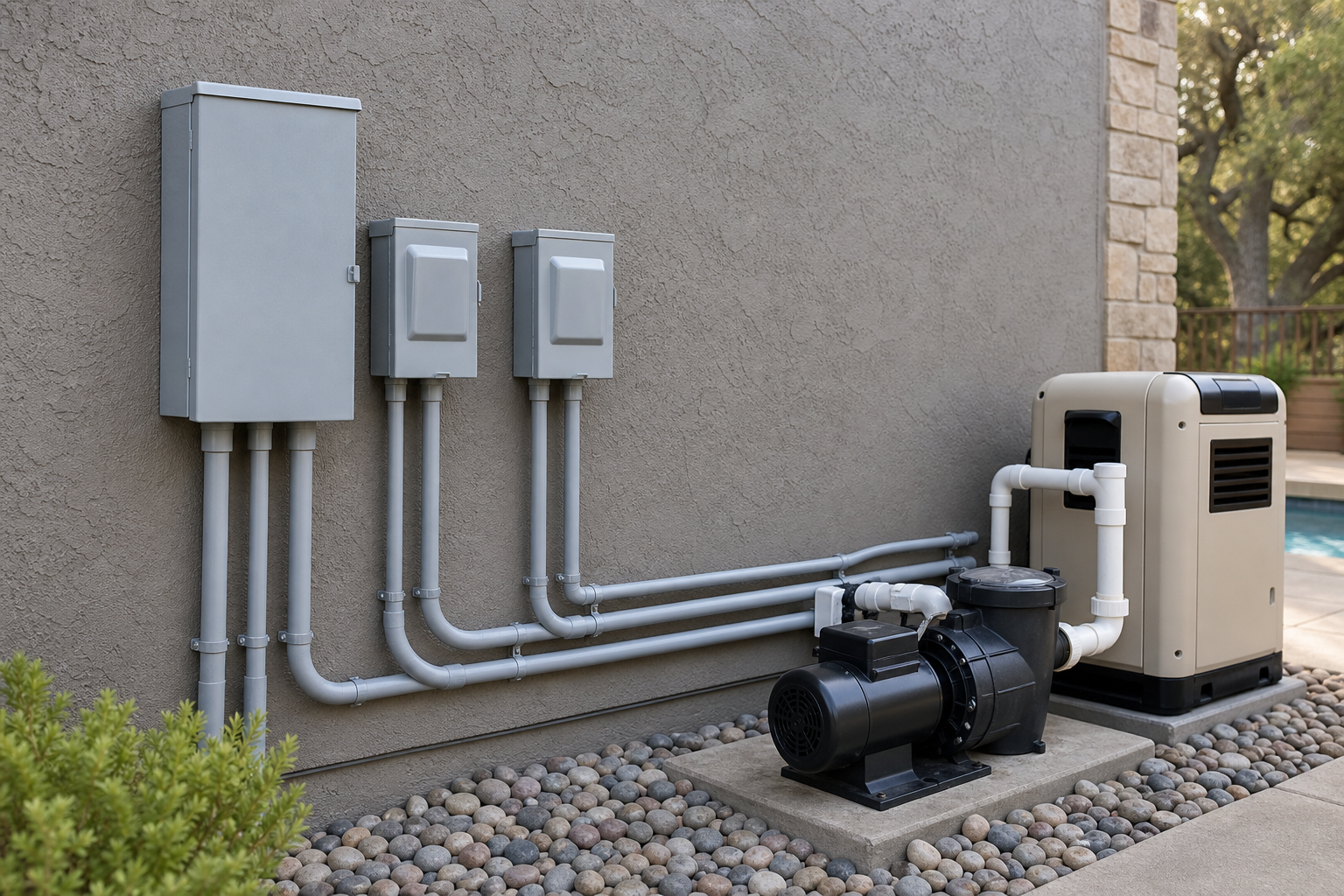 Dedicated circuit panel planning for outdoor equipment