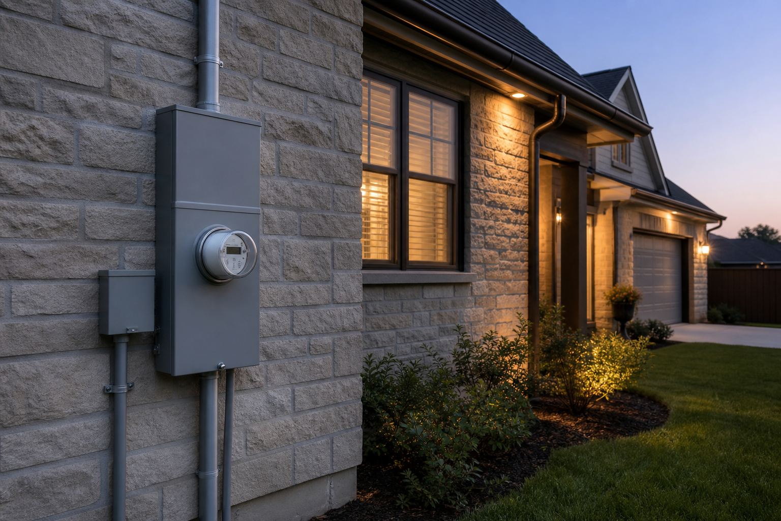 Home with updated electrical system ready for reliable power