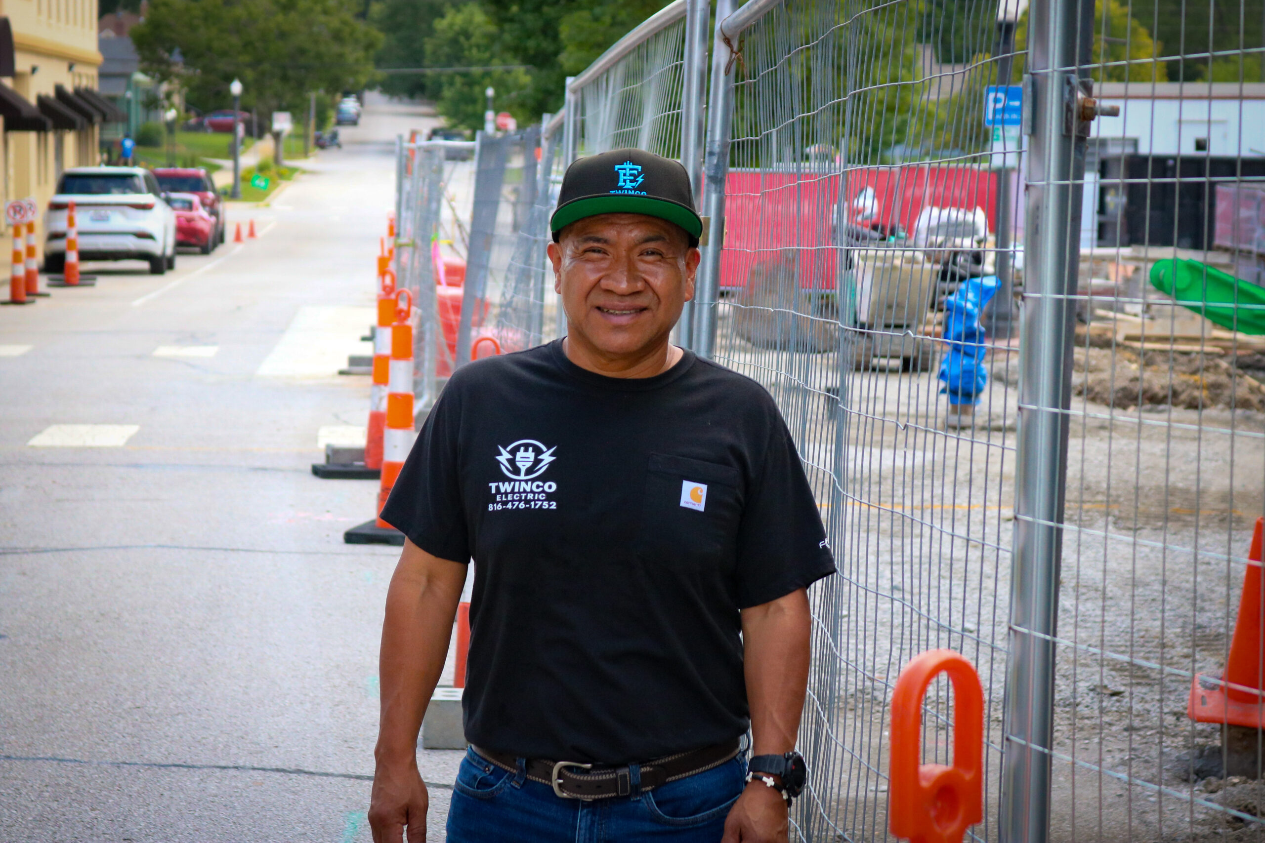 Mario at the Twinco Electric new construction site