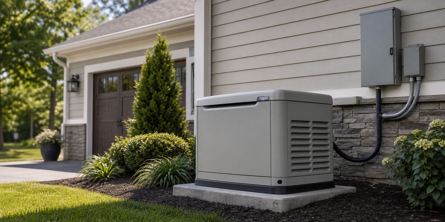 Residential transfer switch installation for generator backup power