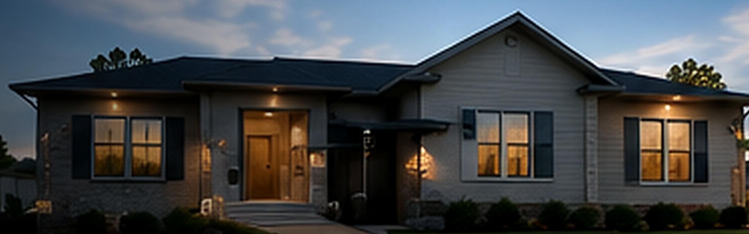 Residential home with outdoor electrical planning completed